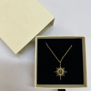 Sun pendant necklace