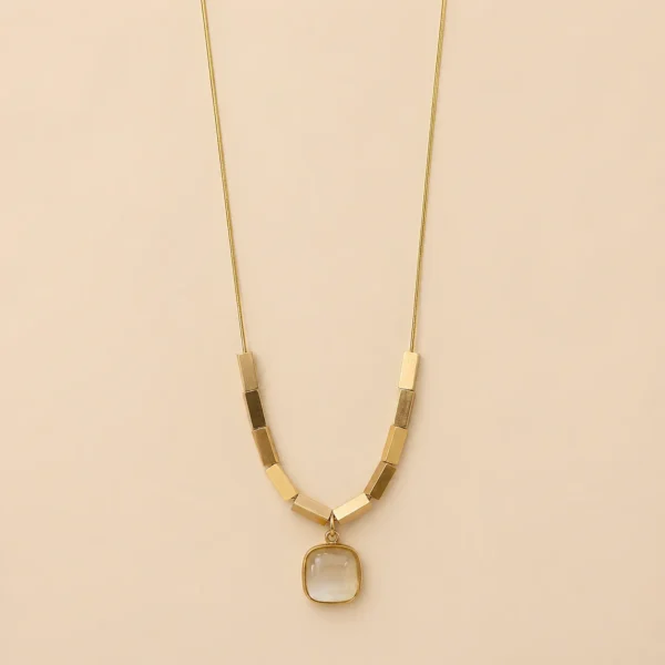 Beige Stone Pendant
