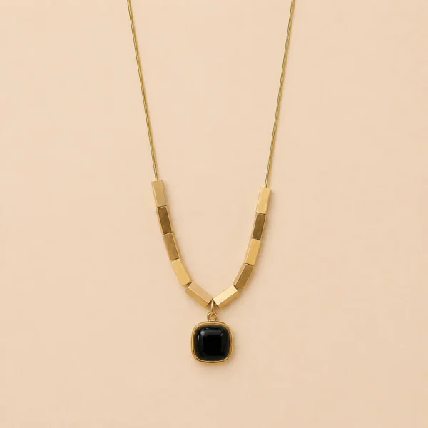 Black Stone Pendant